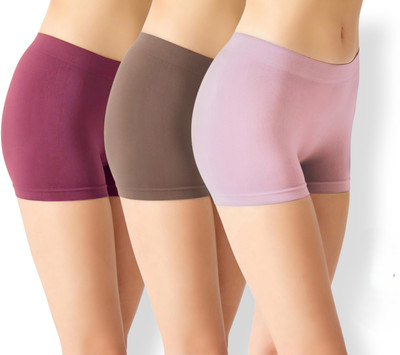 Showstopperhub Solid Women Multicolor Boxer Shorts