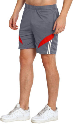 OORA TREND Mesh Men Grey Sports Shorts
