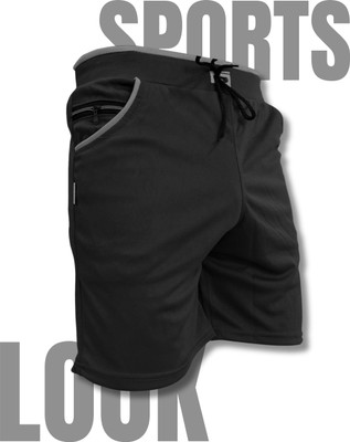Venner Solid Men Black Night Shorts, Casual Shorts