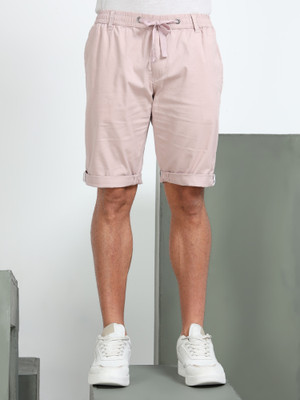 bEEVEE Solid Men Pink Casual Shorts