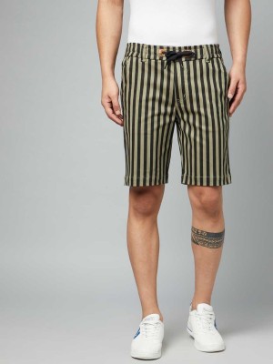 WATELLO Striped Men Multicolor Regular Shorts