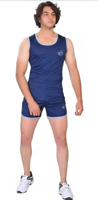 SKUs Solid Men Reversible Black Running Shorts