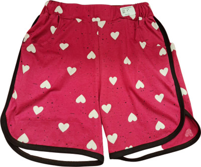 rayie collection Printed Women Pink Regular Shorts
