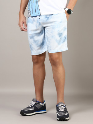V-MART Printed Men Blue Casual Shorts