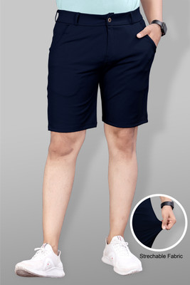 LAPATACLUB Solid Men Blue Casual Shorts