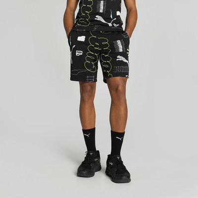 PUMA Printed Men Black Basic Shorts