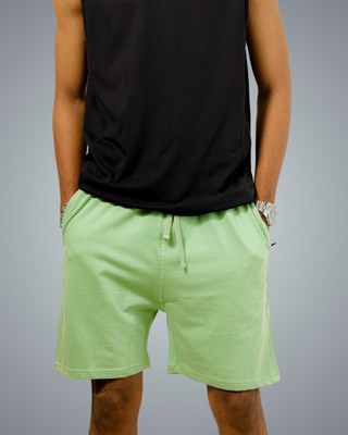BlendCulture Solid Men Green Basic Shorts