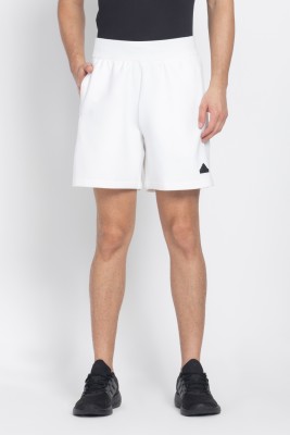 ADIDAS Printed Men White Sports Shorts