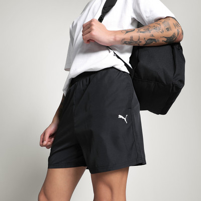 PUMA Solid Men Black Casual Shorts