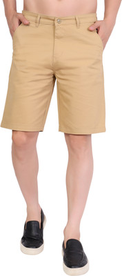 DUPER Solid Men Khaki Chino Shorts