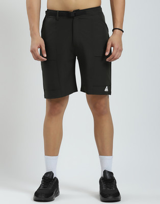 Rock.it Solid Men Green Bermuda Shorts