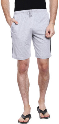 ALLOCATE Striped Men Grey Casual Shorts