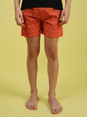 V-MART Printed Men Brown Boxer Shorts