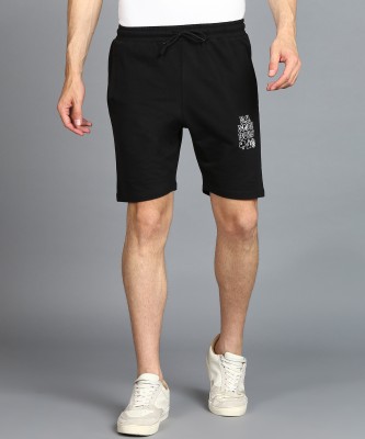 Alan Jones Solid Men Black Regular Shorts