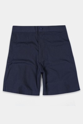 french crown Solid Men Blue Casual Shorts