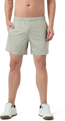 Asics Solid Men Grey Gym Shorts