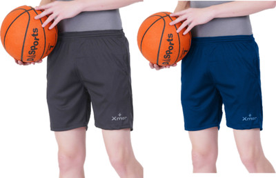 Xmer Solid Men Multicolor Regular Shorts