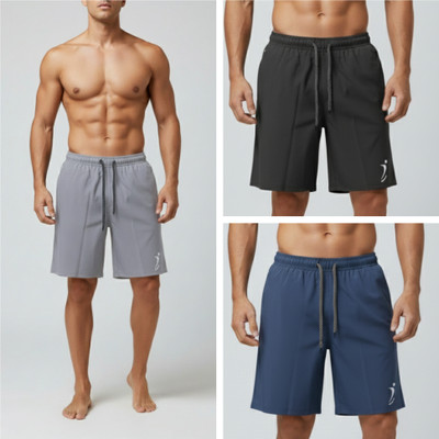VibePulse Printed Men Grey, Dark Grey, Light Blue Regular Shorts