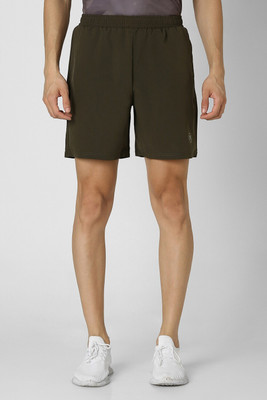 VAN HEUSEN Solid Men Green Casual Shorts
