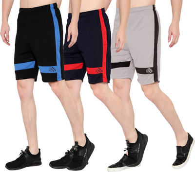 OORA TREND Mesh Men Dark Blue, Black, Grey Sports Shorts