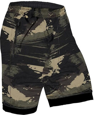 Sportinger Printed Men Green Board/Swim Shorts
