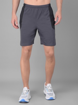 Dollar Solid Men Black Sports Shorts