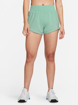 NIKE Solid Women Blue Sports Shorts