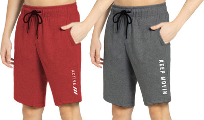 Kartblack Graphic Print Men Multicolor Basic Shorts
