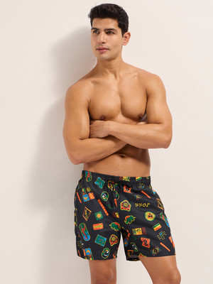 THE BEAR HOUSE Printed Men Multicolor Swim Shorts