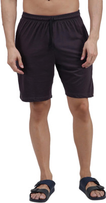 AMUL COMFY Solid Men Grey Bermuda Shorts