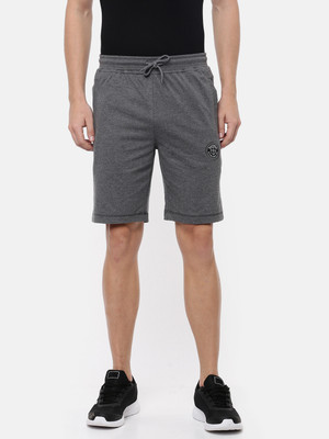 Macroman M-Series Solid Men Grey Bermuda Shorts
