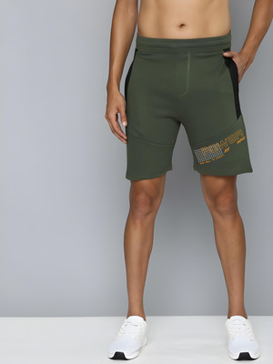 ARDEUR Self Design Men Green Casual Shorts