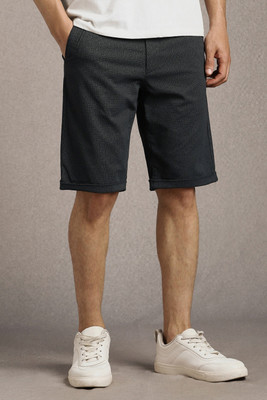LOUIS PHILIPPE Printed Men Black Casual Shorts