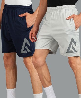 Adrenex Solid Men Multicolor Running Shorts