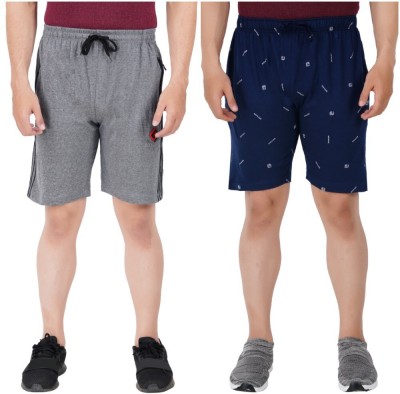 FEEL TRACK Printed Men Multicolor Regular Shorts