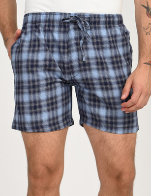 Mechanic Printed Men Blue Boxer Shorts