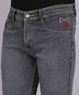 BREXX Solid Men Denim Grey Regular Shorts