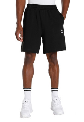 PUMA Solid Men Black Casual Shorts