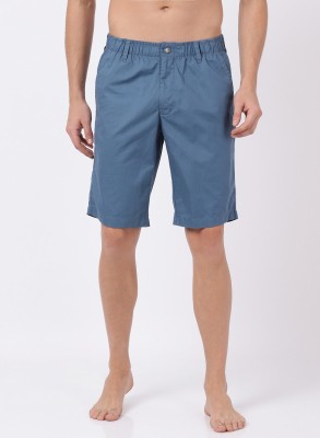 JOCKEY Self Design Men Blue Chino Shorts