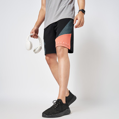 Ajile By Pantaloons Solid Men Black Casual Shorts