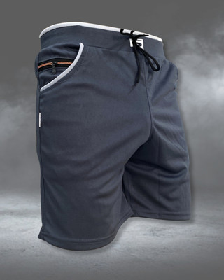 Venner Solid Men Grey Gym Shorts, Night Shorts, Casual Shorts, Regular Shorts, Running Shorts