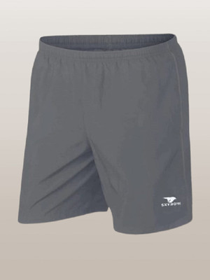skyrow Printed Men Grey Regular Shorts
