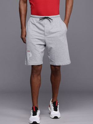 HRX by Hrithik Roshan Solid Men Grey Casual Shorts