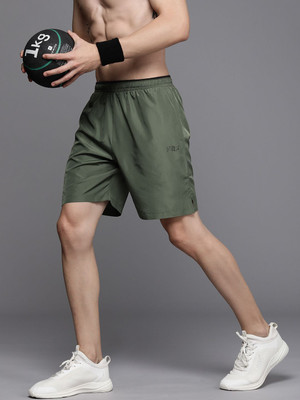 HRX by Hrithik Roshan Solid Men Green Gym Shorts