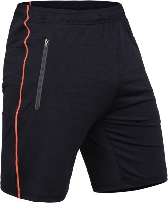 never lose Solid Men Dark Blue Sports Shorts, Gym Shorts, Running Shorts, Compression Shorts