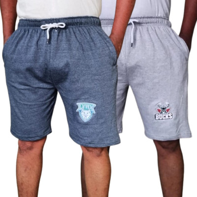 LAKSIMA Printed Men Grey Regular Shorts