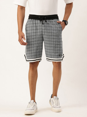 ARISE Checkered Men Multicolor Regular Shorts