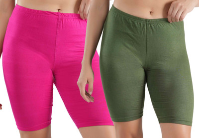 ORLIZEA Solid Women Multicolor Cycling Shorts