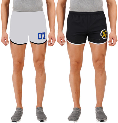 jocker Self Design Men Multicolor Cycling Shorts, Regular Shorts