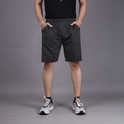 FLIIP TRADING Solid Men Beige Basic Shorts